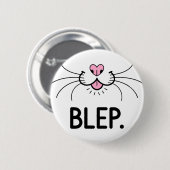Cat Blep Cute Tongue Ronde Button 5,7 Cm (Voorkant /achterkant)