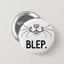 Cat Blep Cute Tongue Ronde Button 5,7 Cm