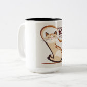 Cat Bliss Coffee Mok (Voorkant links)