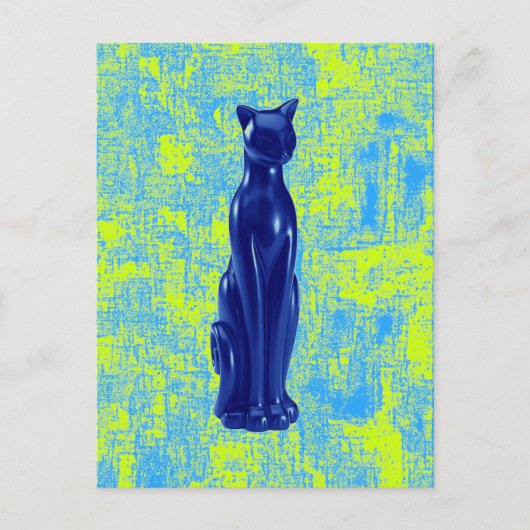 Cat Blue ~ Briefkaart (Voorkant)