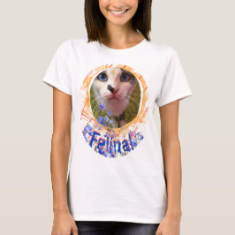 Cat Blue Eyes Love Vergeet me-not Feline T-shirt