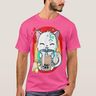 Cat Boba Bubble Tea T-shirt