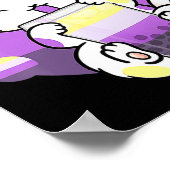 Cat Boba Tea Bubble Tea Anime Kawaii Neko Kinder G Poster (Hoek)