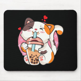 Cat Boba Tea Bubble Tea Anime Kawaii Neko Kinder T Muismat