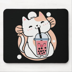 Cat Boba Tea Bubble Tea Anime Kawaii Neko Milktea Muismat