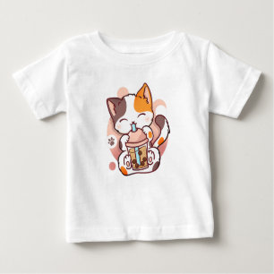 Cat Boba Tea Bubble Tea Anime Kawaii Neko voor mei