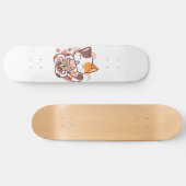 Cat Boba Tea Bubble Tea Anime Kawaii Neko voor mei Persoonlijk Skateboard (Horizontaal)
