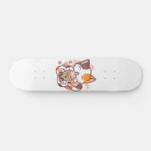 Cat Boba Tea Bubble Tea Anime Kawaii Neko voor mei Persoonlijk Skateboard (Horizontaal)