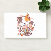 Cat Boba Tea Bubble Tea Anime Kawaii Neko voor mei Post-it® Notes (Kantoor)