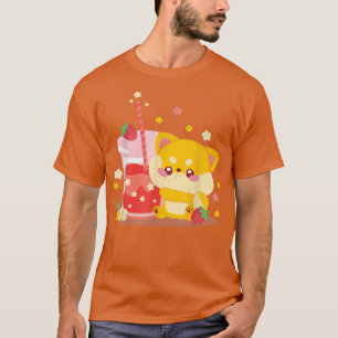 Cat Boba Tea Bubble Tea Anime Kawaii Neko voor mei T-shirt