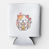 Cat Boba Tea Bubble Tea Kawaii Anime Japanse neko Blikjeskoeler (Voorkant)