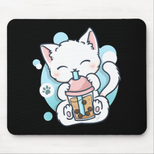 Cat Boba Tea Bubble Tea Kawaii Anime Japanse neko Muismat
