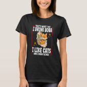 Cat Boba Tea Bubble Tea T-shirt (Voorkant)