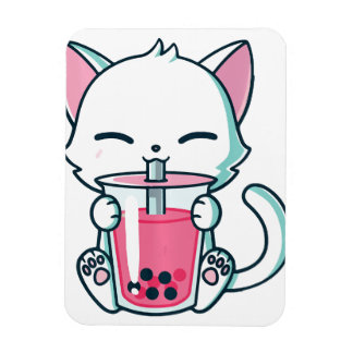 Cat Boba Tea koelkast Magnet Magneet