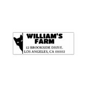 Cat Boerderij Business Uniek Leuk Retouradres Zelfinktende Stempel (Design)