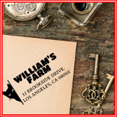 Cat Boerderij Business Uniek Leuk Retouradres Zelfinktende Stempel