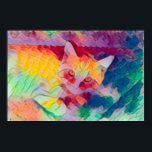 Cat Boho Yellow Colorful Hippie Pop Art Poster<br><div class="desc">Kute tabby cat pop art. Boho geel paars blauw oranje groene wandkunst. Cool,  modern,  trendy,  chic design. Uniek one-of-a-kind-ontwerp van het poster. Zoek naar passende producten in mijn collectie van de winkel. Afbeelding copyright Marg Seregelyi Fotografie.</div>