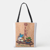 Cat & Bonsai Tote Bag (Achterkant)