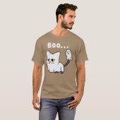 Cat Boo Ghost Cute Kitty Spooky Funny Halloween Me T-shirt (Voorkant volledig)