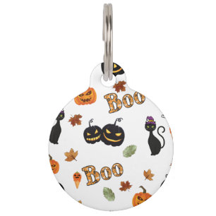 Cat Boo Halloween Huisdierpenning