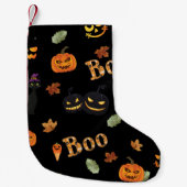 Cat Boo Halloween Kleine Kerstsok (Voorkant)