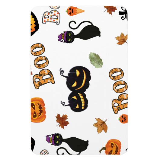 Cat Boo Halloween Magneet (Verticaal)