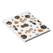 Cat Boo Halloween Notitieblok (Schuin)