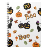 Cat Boo Halloween Notitieboek (Voorkant)