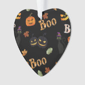 Cat Boo Halloween Ornament (voorkant)