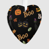 Cat Boo Halloween Ornament (voorkant)