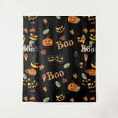 Cat Boo Halloween Wandkleed (Voorkant)