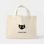 Cat Boo I kudde katten Mini Tote Bag (Voorkant)
