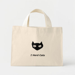 Cat Boo I kudde katten Mini Tote Bag