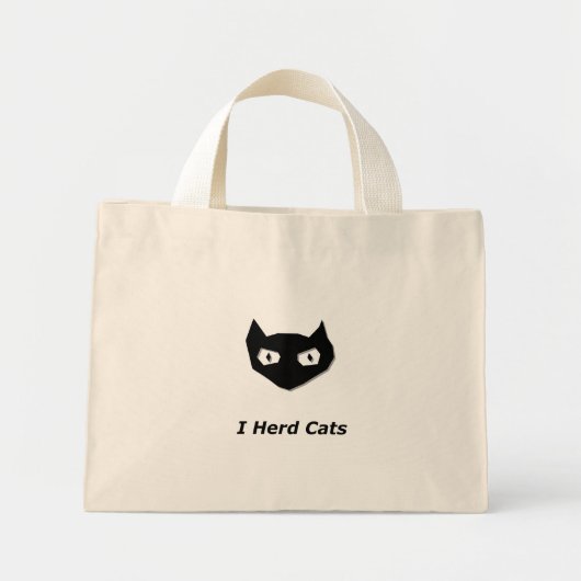 Cat Boo I kudde katten Mini Tote Bag (Voorkant)