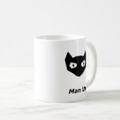 Cat Boo Man Omhoog Koffiemok (Voorkant rechts)