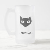 Cat Boo Man Omhoog Matglas Bierpul (Links)