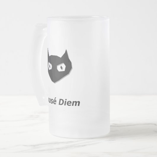 Cat Boo Mouse Diem Matglas Bierpul (Voorkant links)