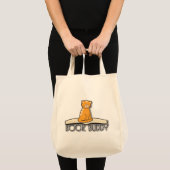 Cat Book Buddy Canvas tas (Voorkant (product))