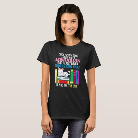 Cat  Book Feline Owner Reader Bookworm T-shirt (Voorkant volledig)