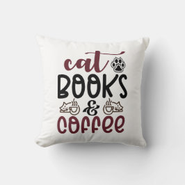 Cat books en koffiegeld citaten kussen