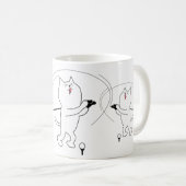 Cat Born to Golf Koffiemok (Voorkant rechts)
