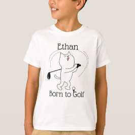 Cat Born to Golf T-shirt