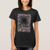 Cat Bots Squared  Cute Alien Cat Robots Optical Il T-shirt (Voorkant)