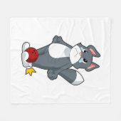Cat Bowling Bowling ball Fleece Deken (Voorkant (Horizontaal))