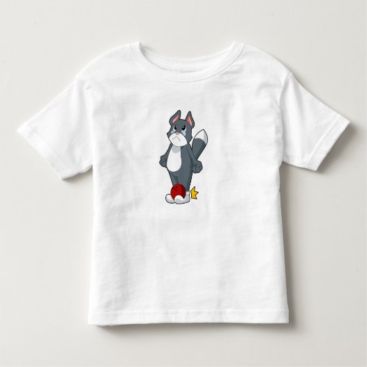 Cat Bowling Bowling ball Kinder Shirts (Voorkant)