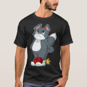 Cat Bowling Bowling ball Sports T-shirt (Voorkant)