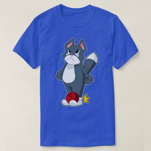 Cat Bowling Bowling ball T-shirt (Design voorkant)