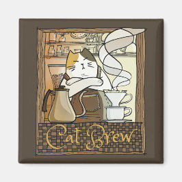 Cat Brew Magneet