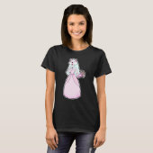 Cat Bride Bunch of flowers Wedding T-shirt (Voorkant volledig)