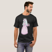 Cat Bride Bunch of flowers Wedding T-shirt (Voorkant volledig)
